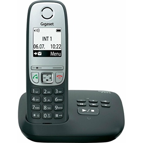 SIEMENS Gigaset A415A - DECT/GAP bezdrátový telefon se záznamníkem, barva černá