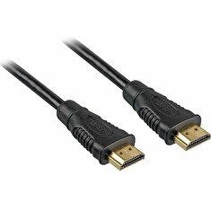 PremiumCord HDMI High Speed + Ethernet kabel/ zlacené konektory/ 1,5m/ černý