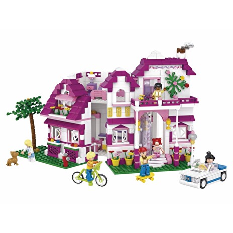 SLUBAN stavebnice Luxusní Vila, 726 dílků (kompatibilní s LEGO)