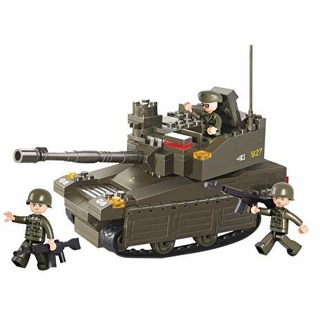 SLUBAN stavebnice Tank Leopard-2A6M, 217 dílků (kompatibilní s LEGO)