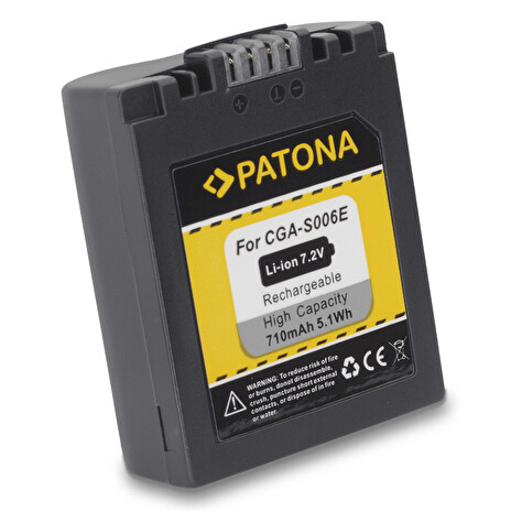 PATONA baterie pro foto Panasonic CGA-S006E 710mAh