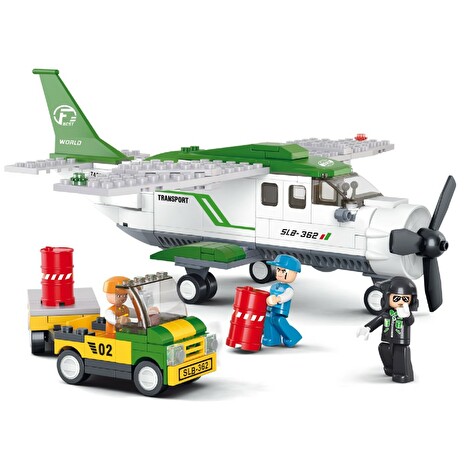 SLUBAN stavebnice Přepravní letadlo, 251 dílků (kompatibilní s LEGO)