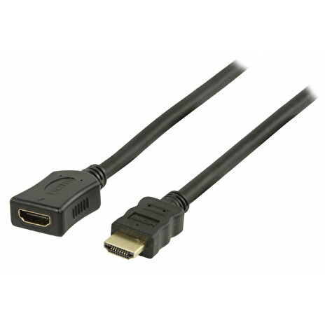 VALUELINE High Speed prodlužovací HDMI™ kabel s podporou ethernetu/ konektory HDMI™ – HDMI™/ černý/ 3m