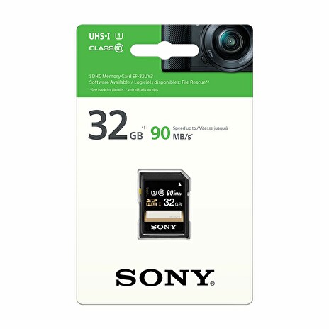 SDHC 32GB paměťová karta, řada Experience UHS-I (40MB/s), Class 10 Sony