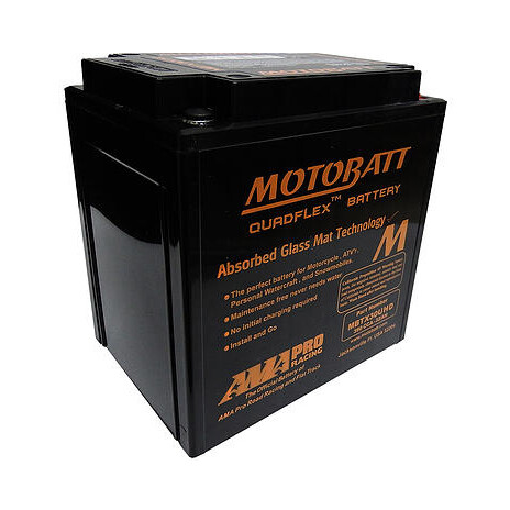 Baterie Motobatt MBTX30U HD 34 Ah, 12 V, 4 vývody, černá