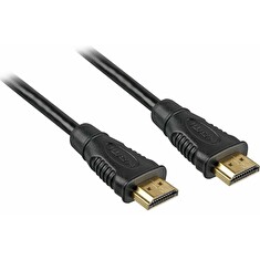 PremiumCord HDMI High Speed + Ethernet kabel/ zlacené konektory/ 2m/ černý