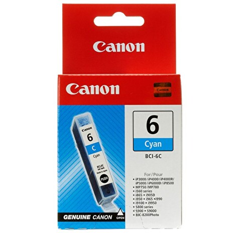Canon inkoustová náplň BCI-6C/ azurová