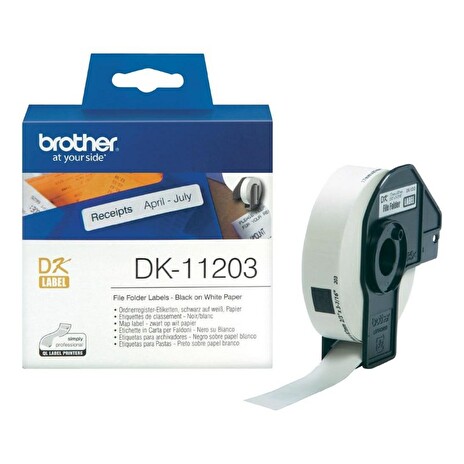 BROTHER papírové štítky DK-11203/ QL/ databáze/ 300ks/ 17 x 87mm