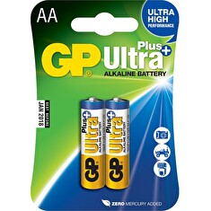 GP Alkalická baterie AA GP Ultra Plus (blistr 2ks) - nenabíjecí alkalické baterie