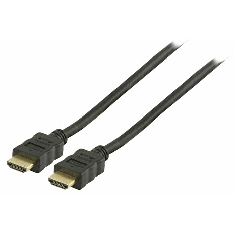 VALUELINE High Speed HDMI kabel s ethernetem/ zlacené konektory HDMI-HDMI/ černý/ 3m