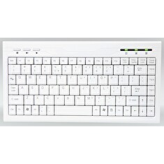 AMEI Keyboard AM-K2001W CZECH Slim Mini Multimedia Keyboard White (USB version)