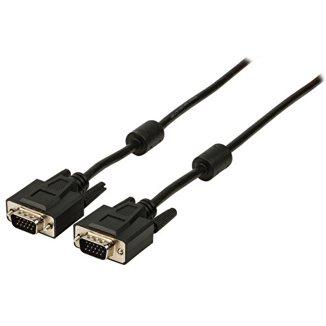 VALUELINE kabel VGA (D-SUB)/ zástrčka VGA - zástrčka VGA/ černý/ 20m
