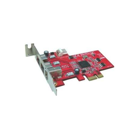 Kouwell PE-107/ PCI-E řadič/ TI chipset/ 3x 1394a/b
