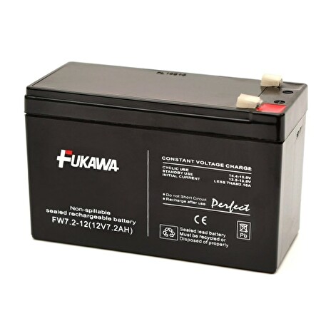 FUKAWA olověná baterie FW 7,2-12 do UPS APC/ AEG/ EATON/ Powerware/ 12V/ 7,2 Ah/ životnost 5 let/ Faston 187