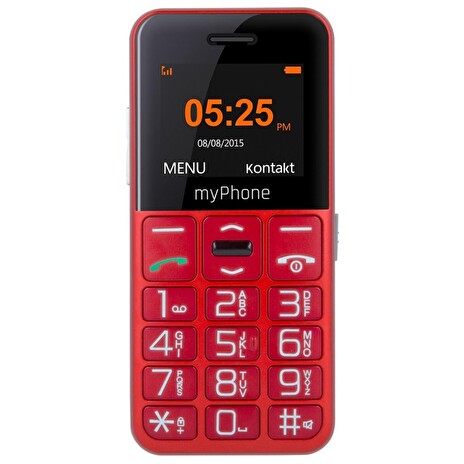 myPhone Halo Easy Senior 1,77"/ Single SIM/ Micro SDHC až 32 GB/ červený