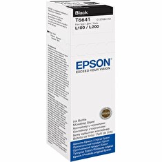 Epson inkoustová náplň/ C13T66414A/ L100/ L110/ L200/ L210/ L355/ L550/ 70ml/ Černá