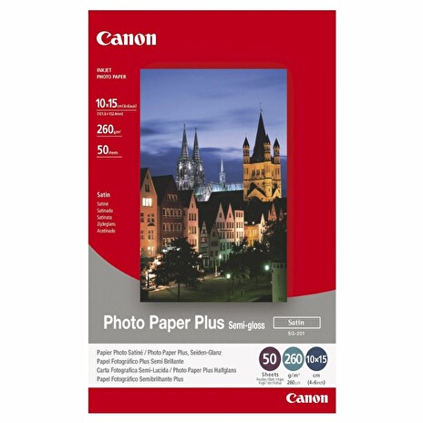 Papír Canon SG201 Photo Paper Plus Semi-glossy | 260g | 10x15cm | 50 listů