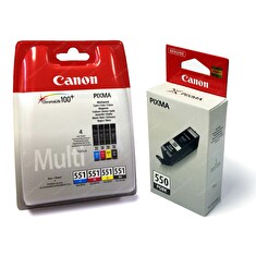 Canon BJ CARTRIDGE PGI-550/CLI-551 PGBK/C/M/Y/BK/GY Multi Pack