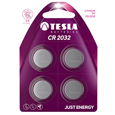 TESLA - baterie TESLA CR2032, 4ks, CR2032