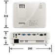 BenQ MX570 XGA/ DLP projektor/ 3200 ANSI/ 13000:1/ VGA/ HDMI/ LAN