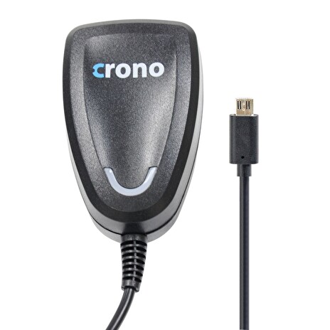 CRONO síťová nabíječka/ micro USB/ 110V-240V/ 2100 mA/ černá