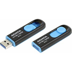 ADATA Flash Disk 128GB USB 3.0 Dash Drive UV128, černý/modrý (R: 90MB / W: 40MB)