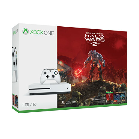 XBOX ONE S 1 TB + 1 x hra (Halo Wars 2 Ultimate Edition)