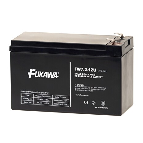 Akumulátor FUKAWA FW 7.2-12 F2U (12V 7,2Ah/7Ah)
