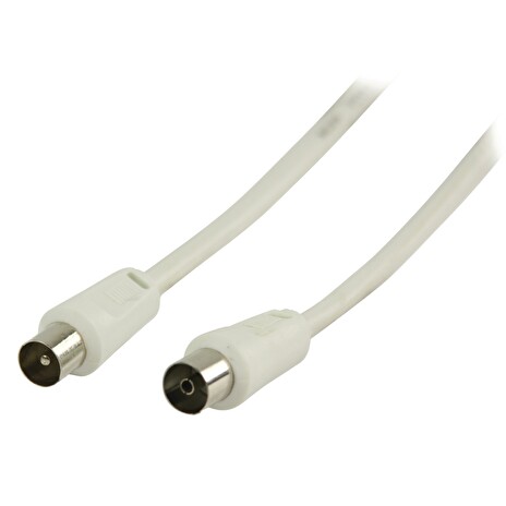 Valueline Koaxiální anténní kabel koaxiální zástrčka – koaxiální zásuvka 5,00 m, bílý (VLSP40000W50)