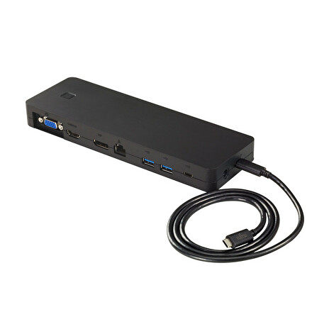 FUJITSU portreplikator USB-C - VGA HDMI DP LAN 2x USB 3.0 + 3pin AC 90W - pro všechny typy notebooku s USB-C a U9xx