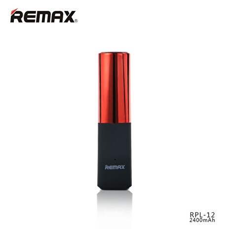 Power bank 2400mAh, Remax Lipstick, barva červená