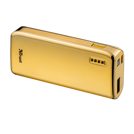 TRUST PowerBank 4400 Portable Charger - gold