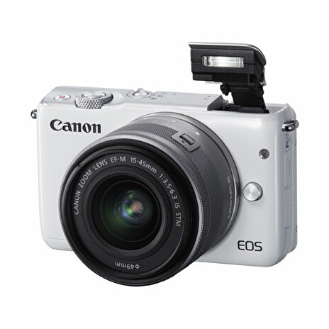 Canon EOS M10 + EF-M 15-45mm IS STM/ Bílý