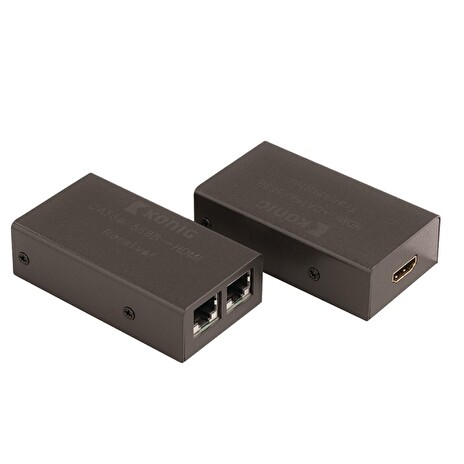 KÖNIG Zesilovač HDMI 1.4/ do 30m/ UTP/ tmavě šedý