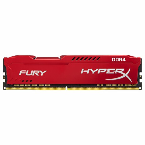 KINGSTON HyperX FURY DDR4 16GB / DIMM / 2400MHz / CL15 / SR x8 / červená