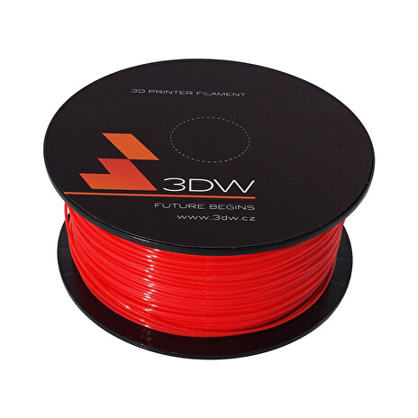 3DW PLA struna 1,75 mm pro 3D tiskárnu, 1kg, červená