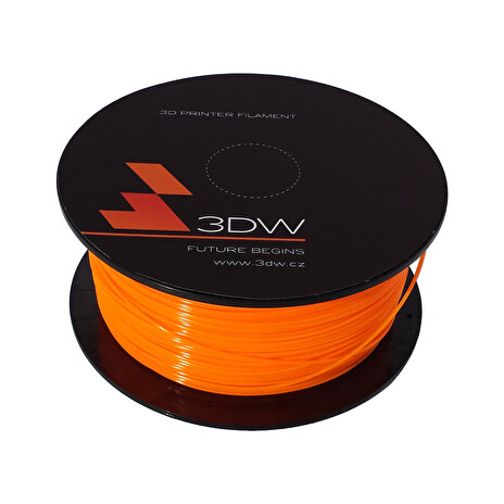 3DW PLA struna 1,75 mm pro 3D tiskárnu, 1kg, oranžová