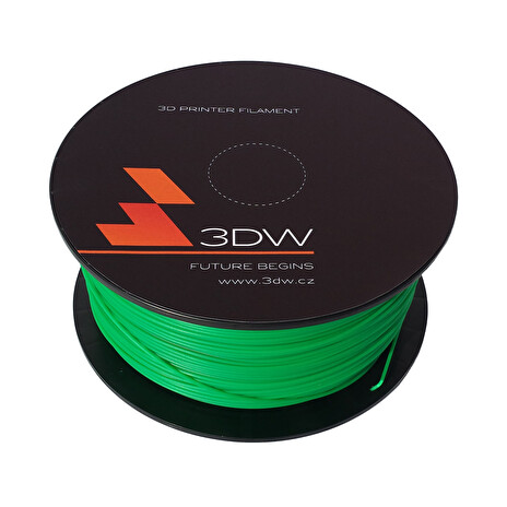 3DW PLA struna 1,75 mm pro 3D tiskárnu, 1kg, zelená