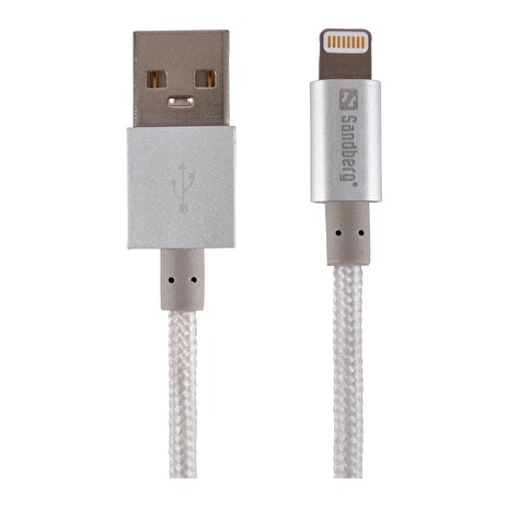 Sandberg USB do Lightning kabel, 1 m, stříbrný