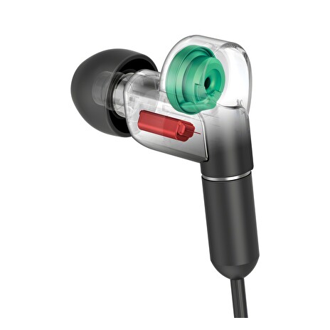 SONY headset do uší XBAN1AP/ sluchátka drátová + mikrofon/ 3,5mm jack/ hybridní driver/ citlivost 102dB/mW/ černá