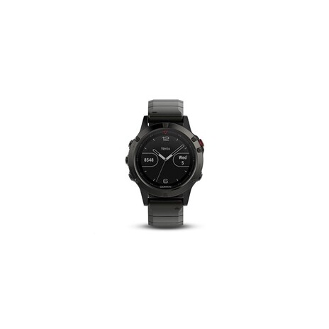 GARMIN GPS chytré hodinky fenix5 Sapphire Gray Optic, Metal band