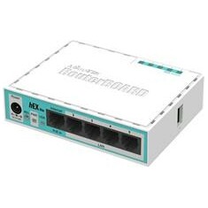 MikroTik Router +L4, 64MB RAM, 850MHz, 5x LAN, PoE in; desktop