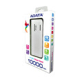 ADATA PT100 Power Bank 10000mAh bílá/modrá