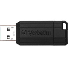 Verbatim PinStripe Series 16GB USB 2.0 flashdisk (10MB/s; 3MB/s), černý