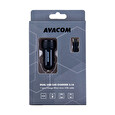 Nabíječka do auta AVACOM NACL-2XKK-31A s dvěma USB výstupy 5V/1A - 3,1A, černá barva