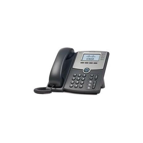 Cisco SPA504G IP Phone, 4 Voice Lines, 2x 10/100 Ports, High-Resolution Graphical Display, PoE Support