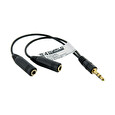 4World Audio Adapter 1 x Jack 3.5 mm na 2 x Jack 3.5 mm