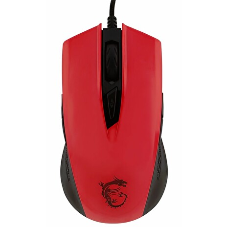 MSI myš GM 40 Glossy Red / drátová / 5000dpi / 9 tlačítek / USB