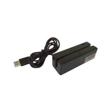 Třístopá čtečka magnetických karet MSR-100, USB (emulace klávesnice), černá