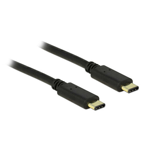 DeLOCK - Kabel USB - USB-C (M) do USB-C (M) - USB 2.0 - 3 A - 2 m - černá